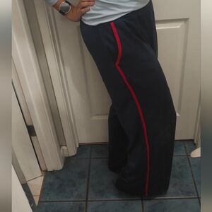 Cider Navy Joggers with Red Stripe